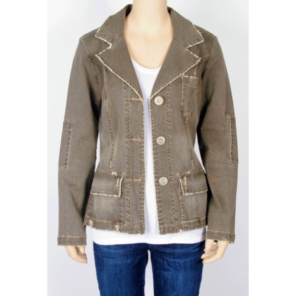 Vintage 90’s Z. Cavaricci Distressed Jacket - Picture 1 of 4